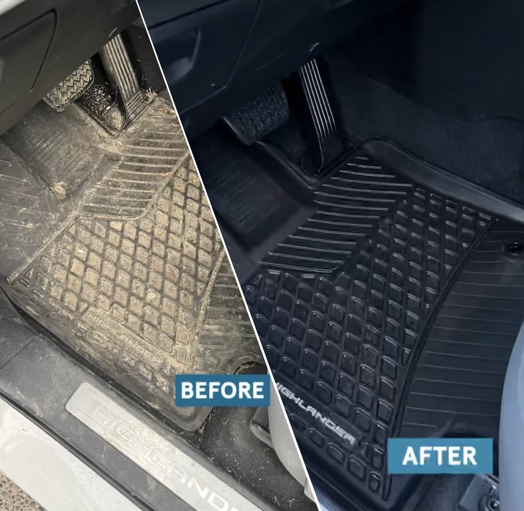 Before and after detail