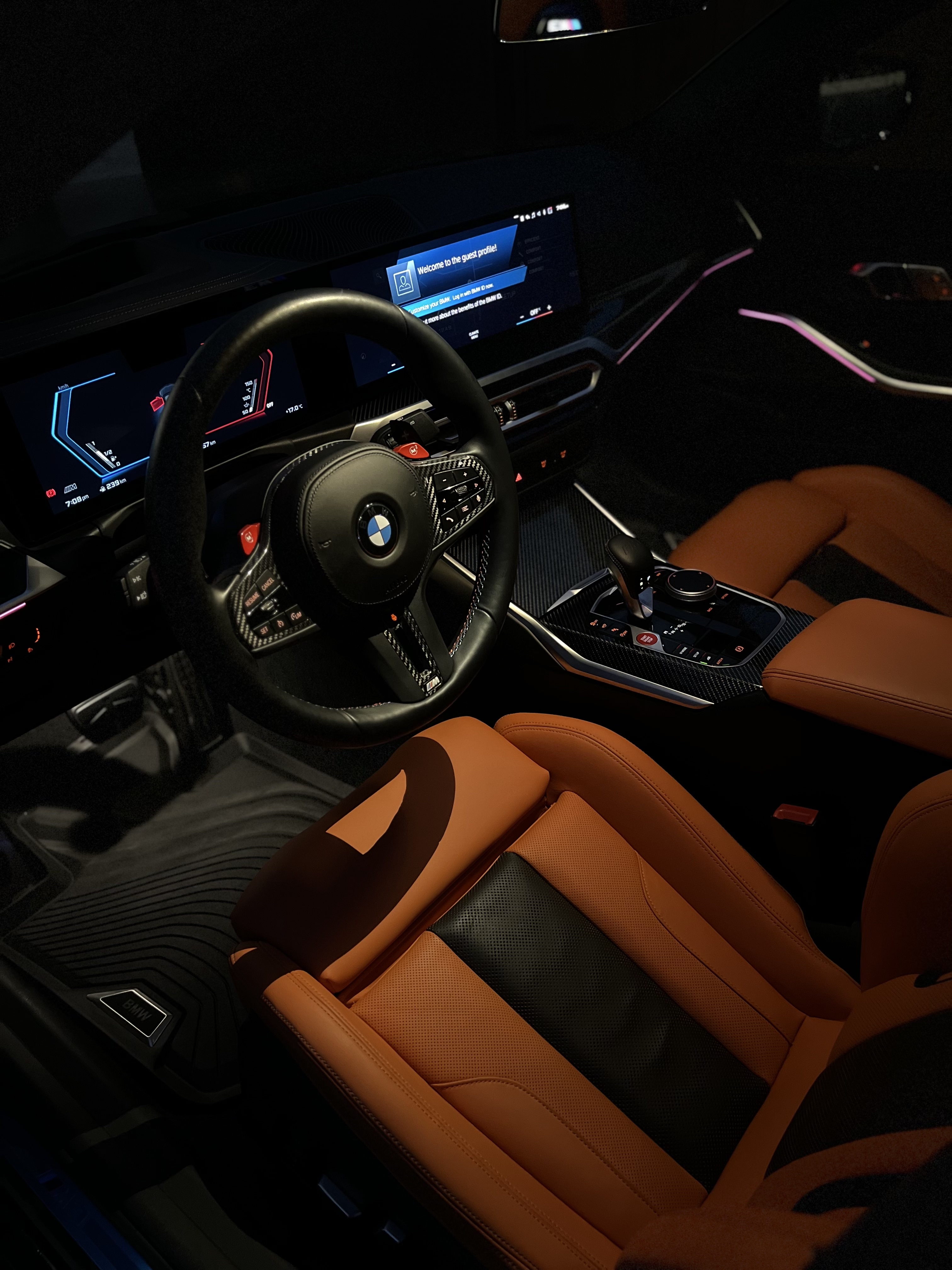 BMW M3 interior detail